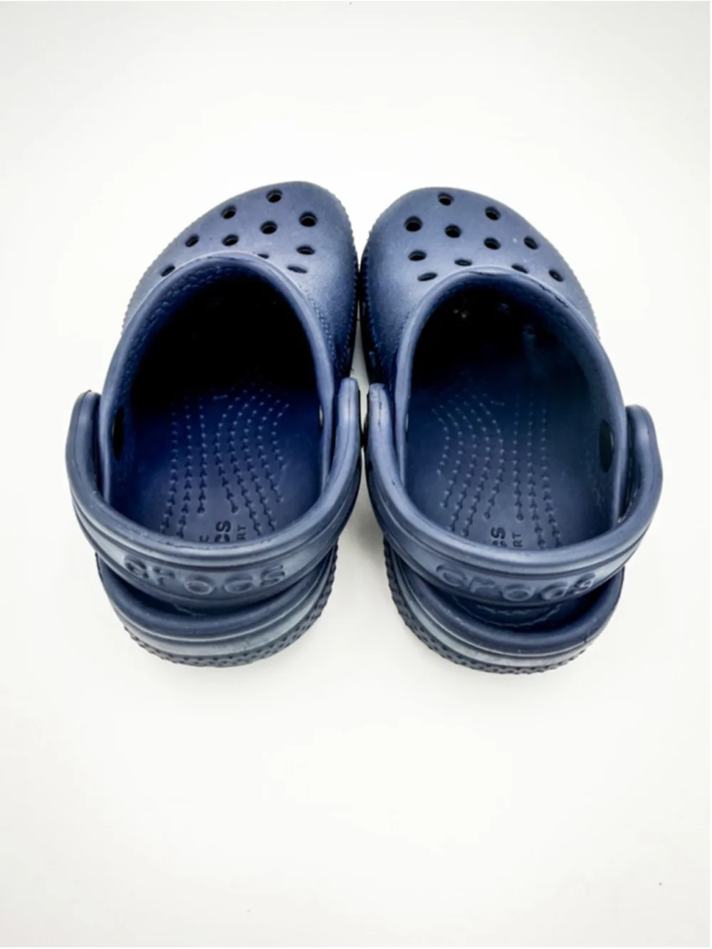 Baby Crocs Navy Blue Classic Clogs Sandals Size 7 C7 Toddler